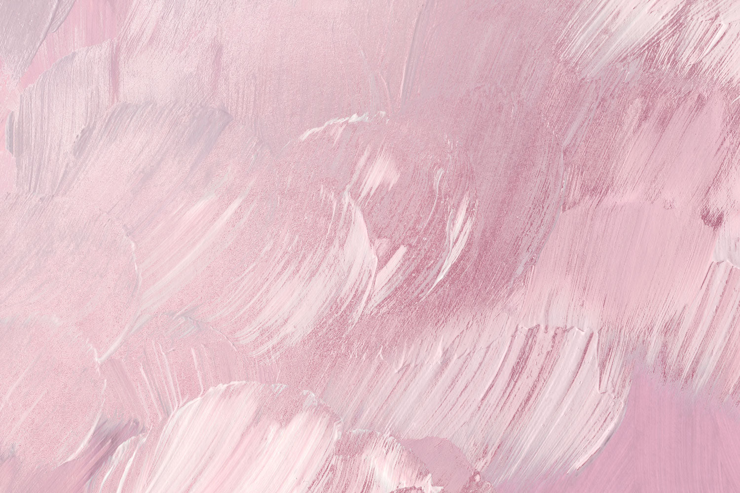 Pink Rose Paint Strokes Wall Mural