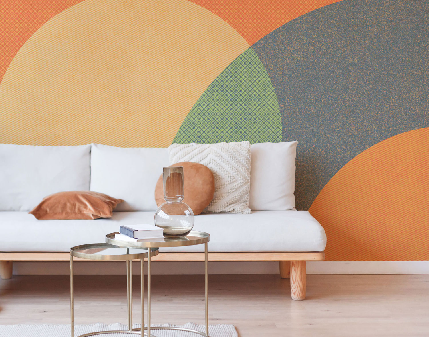 Retro Abstract Shapes 2 Wall Mural