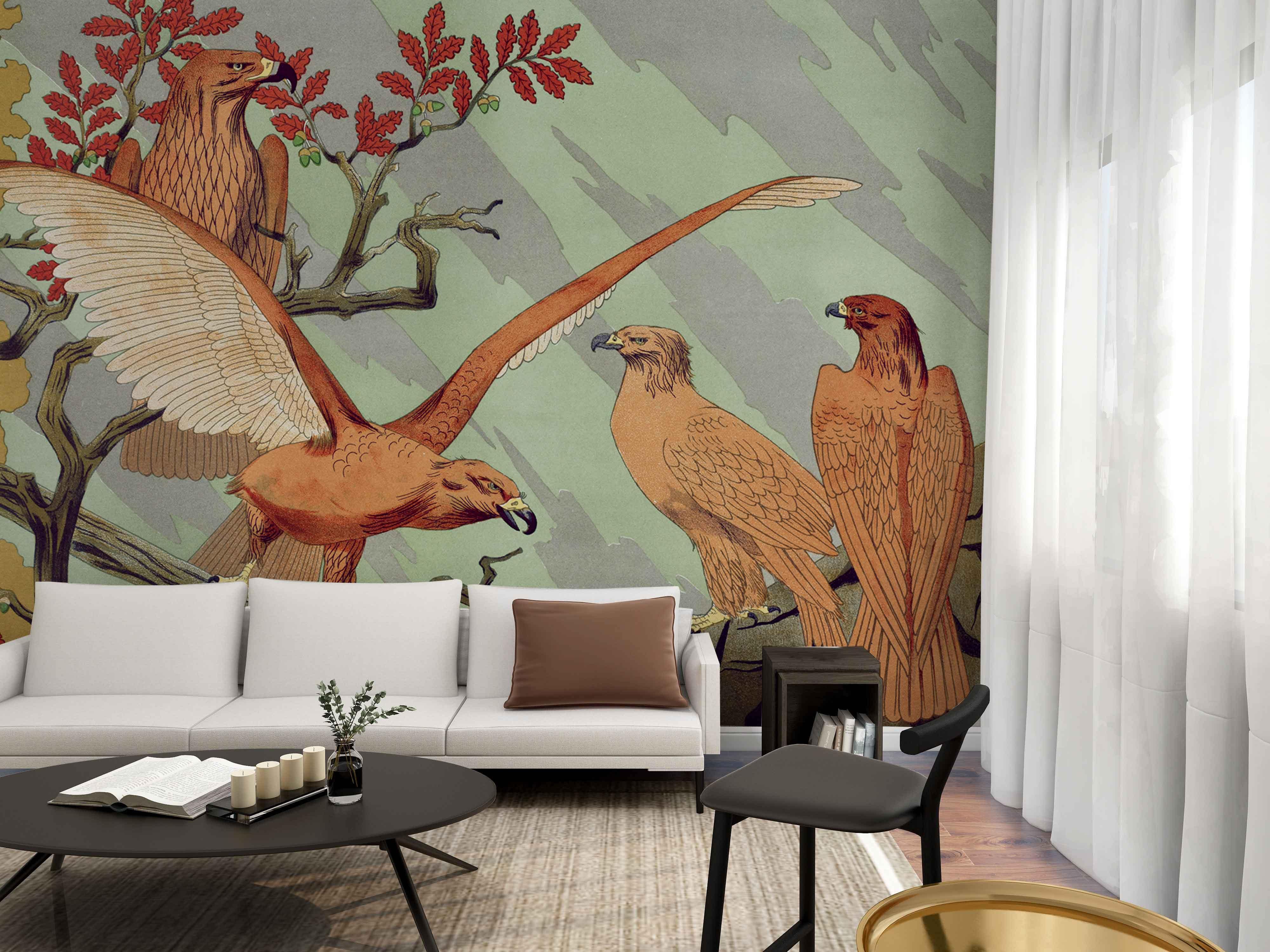 Eagle Animal Art Decor Wall Mural-Wall Mural-Eazywallz