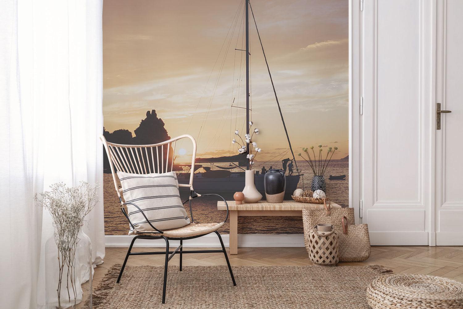 Early Morning Sail Wall Mural-Wall Mural-Eazywallz