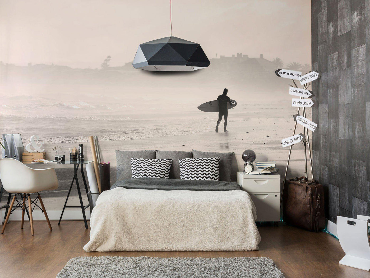 Early Morning Surf Wall Mural-Wall Mural-Eazywallz
