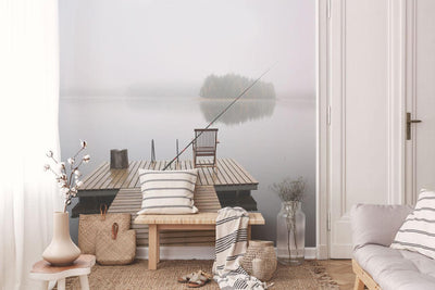 Early morning on the lake Wall Mural-Wall Mural-Eazywallz