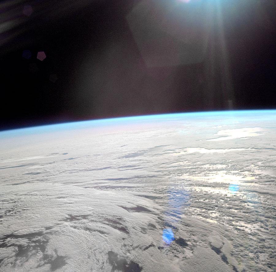 Earth From Apollo 11 Mural Wallpaper-Wall Mural-Eazywallz