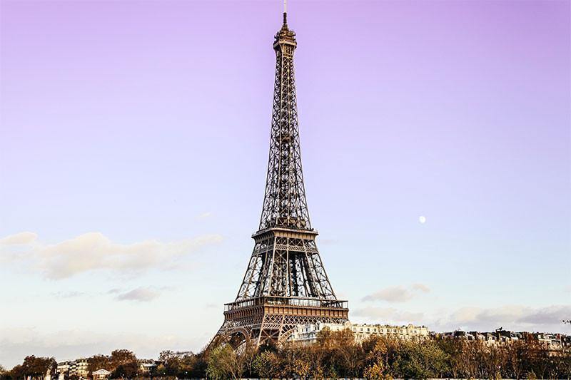 Eiffel Tower at Sunrise Wall Mural-Wall Mural-Eazywallz