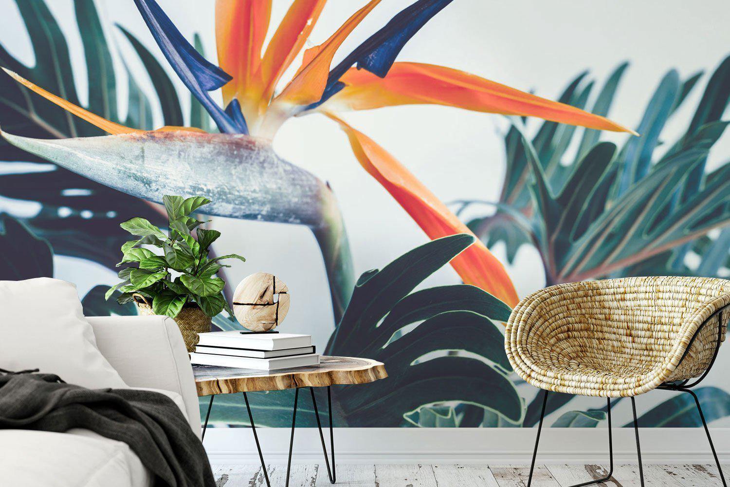 Exotic Tropical Flower Wall Mural-Wall Mural-Eazywallz