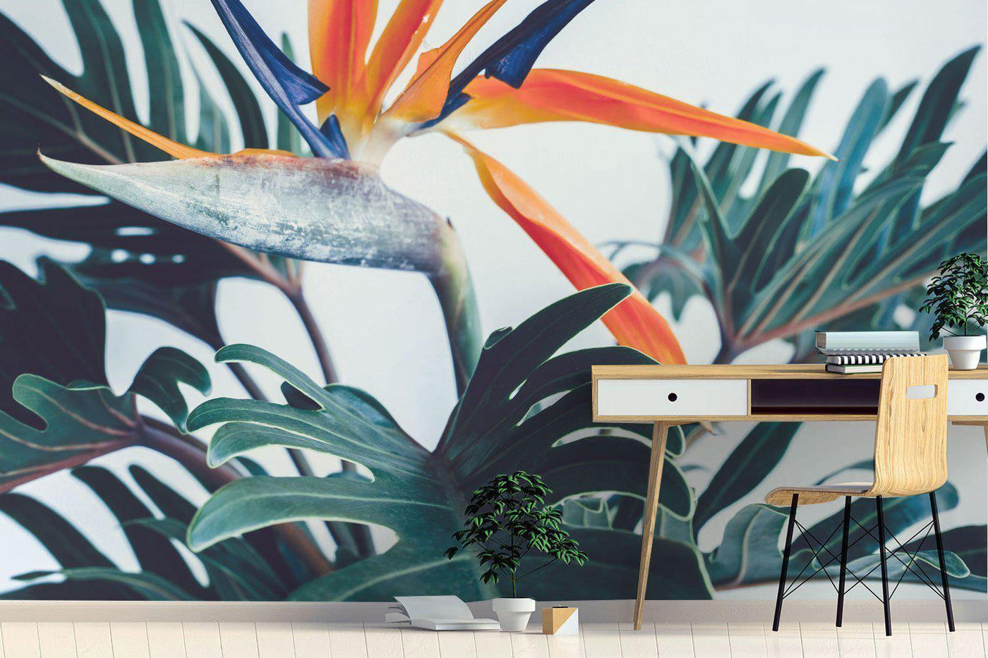 Exotic Tropical Flower Wall Mural-Wall Mural-Eazywallz