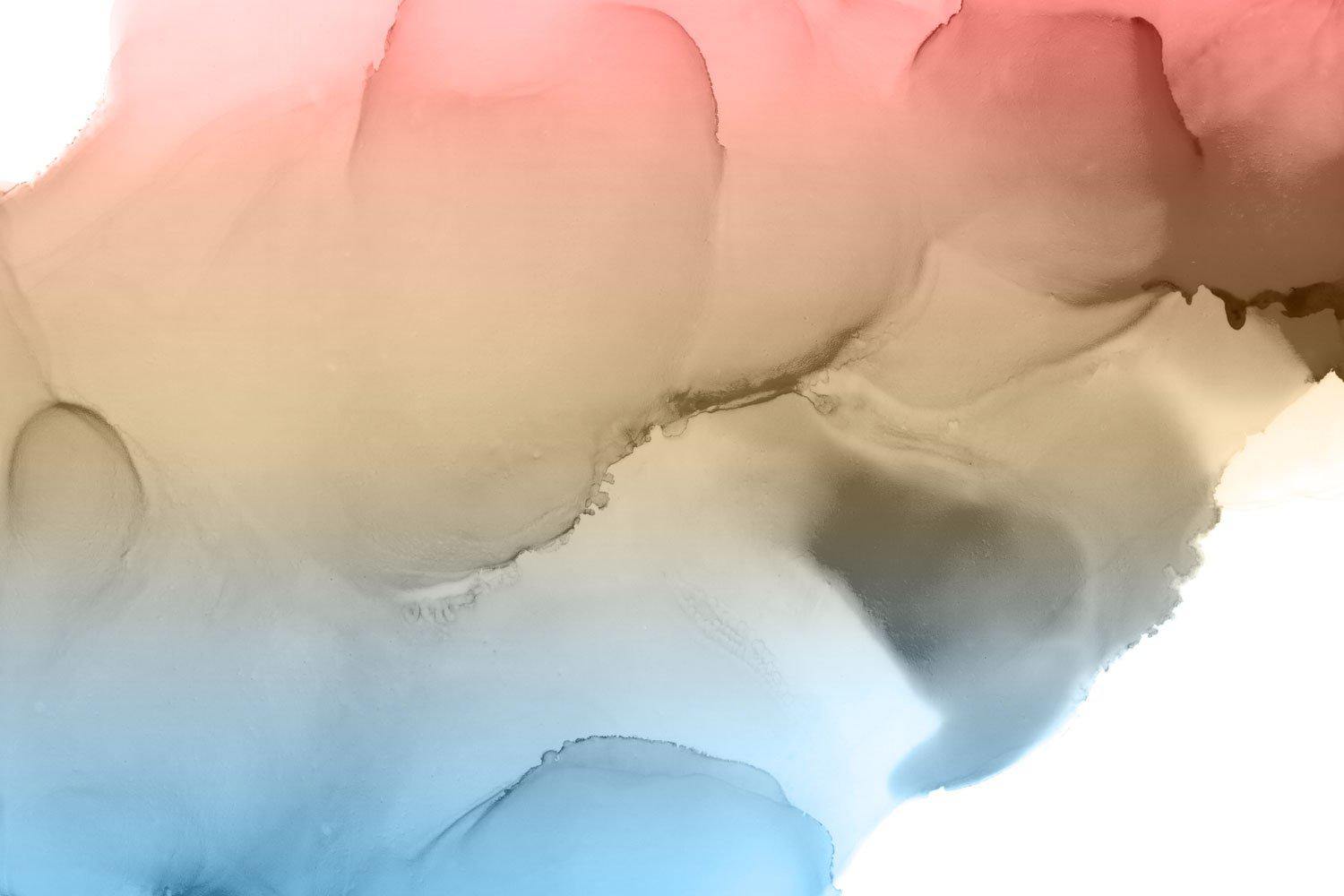 Faded Sunset Ink Utopia Wall Mural-Wall Mural-Eazywallz