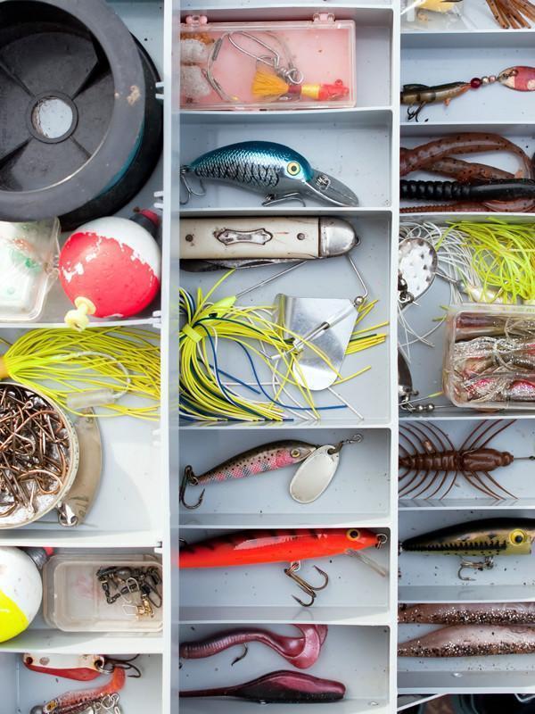 Fisherman's tackle box Wall Mural-Wall Mural-Eazywallz