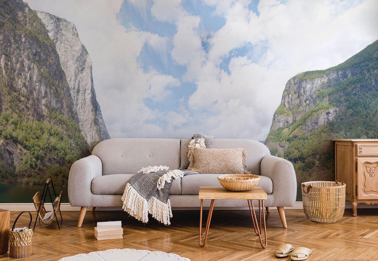 Fjord in Norway Wall Mural-Wall Mural-Eazywallz