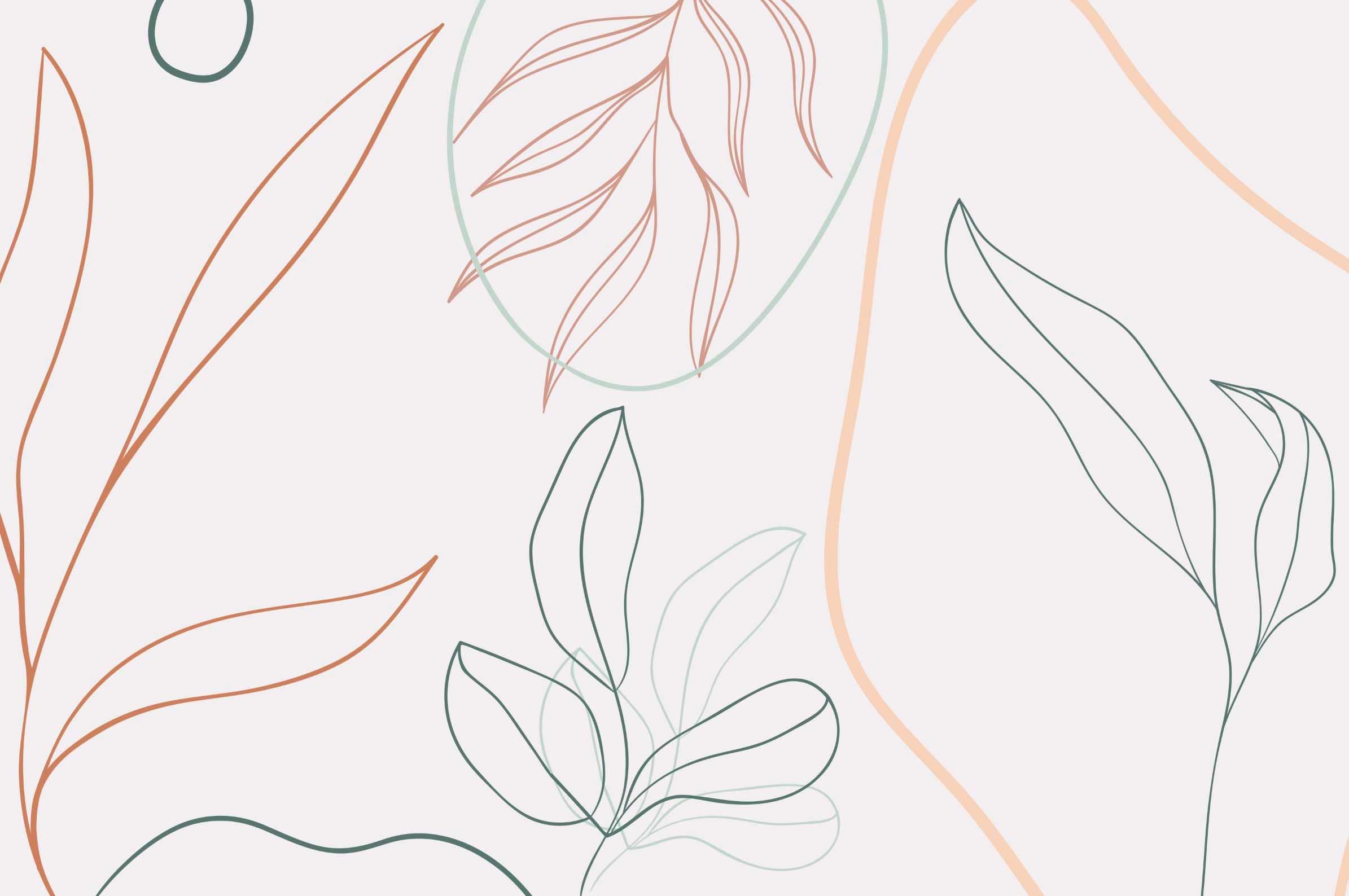 Floral Composition 2 Wall Mural-Wall Mural-Eazywallz