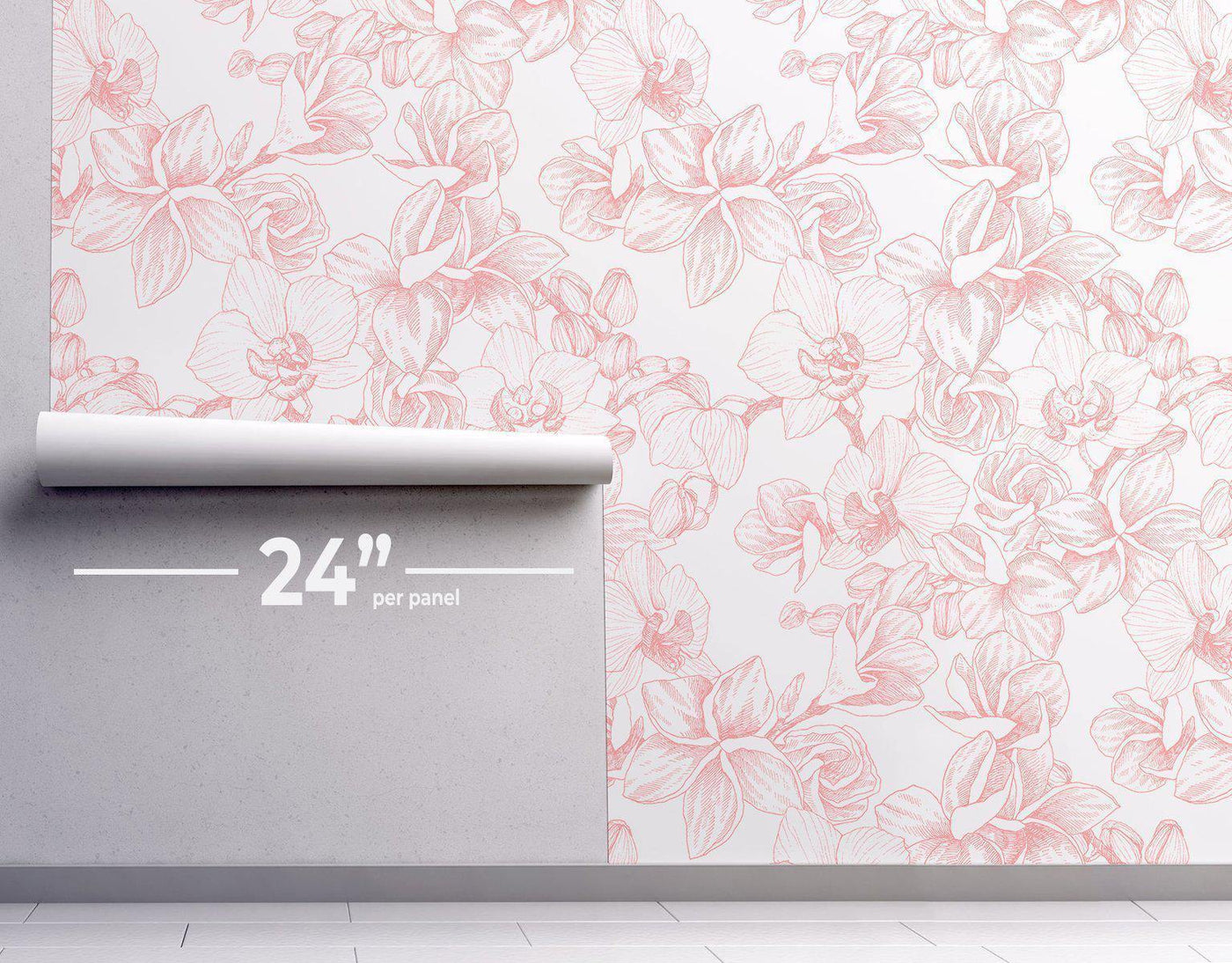Floral Toile Wallpaper #015-Repeat Pattern Wallpaper-Eazywallz