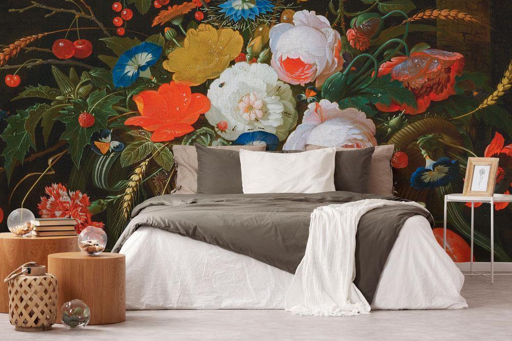 Flowers & Fruit Wall Mural-Wall Mural-Eazywallz