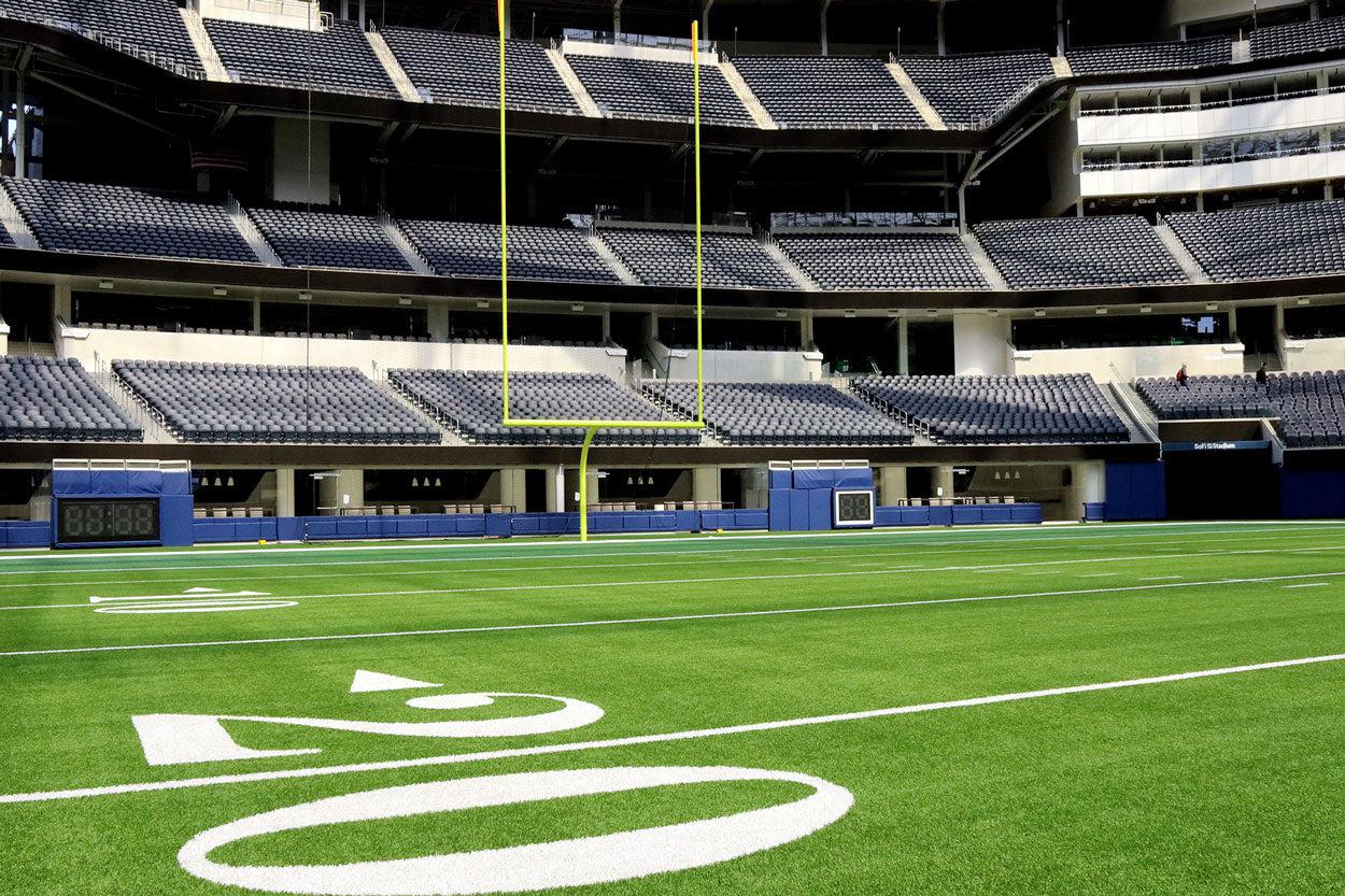 Football Goal Line Wall Mural-Wall Mural-Eazywallz