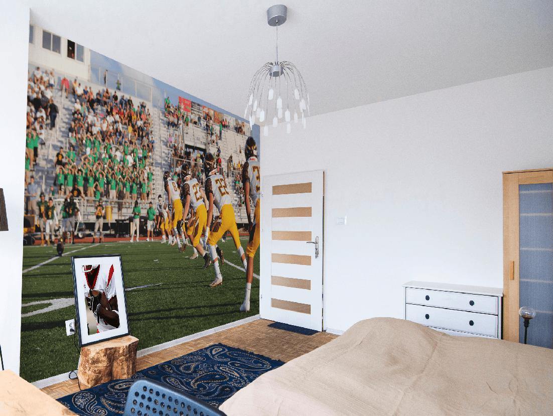 Football Kickoff Wall Mural-Wall Mural-Eazywallz