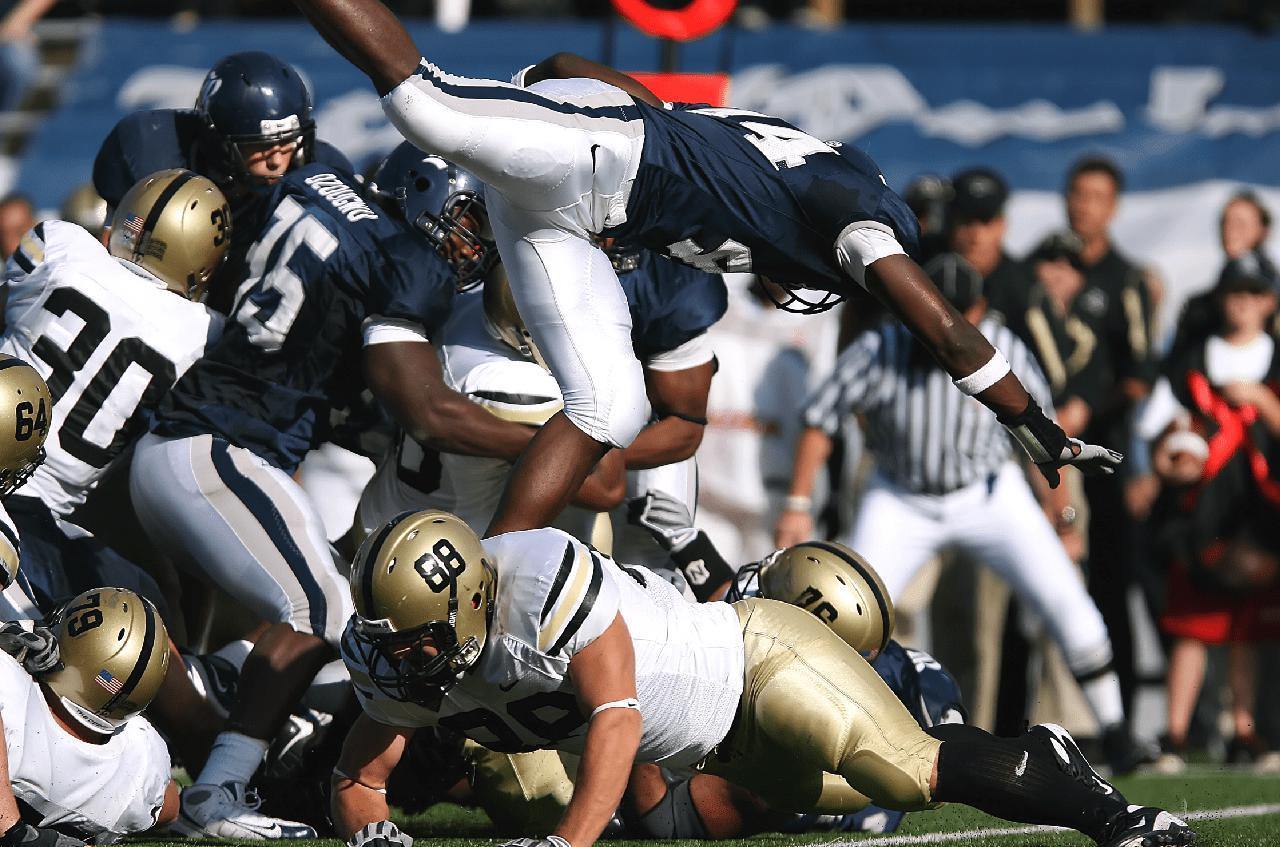 Football Pile Jump Wall Mural-Wall Mural-Eazywallz