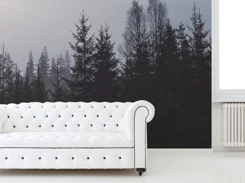 Forest Tree Line Wall Mural-Wall Mural-Eazywallz