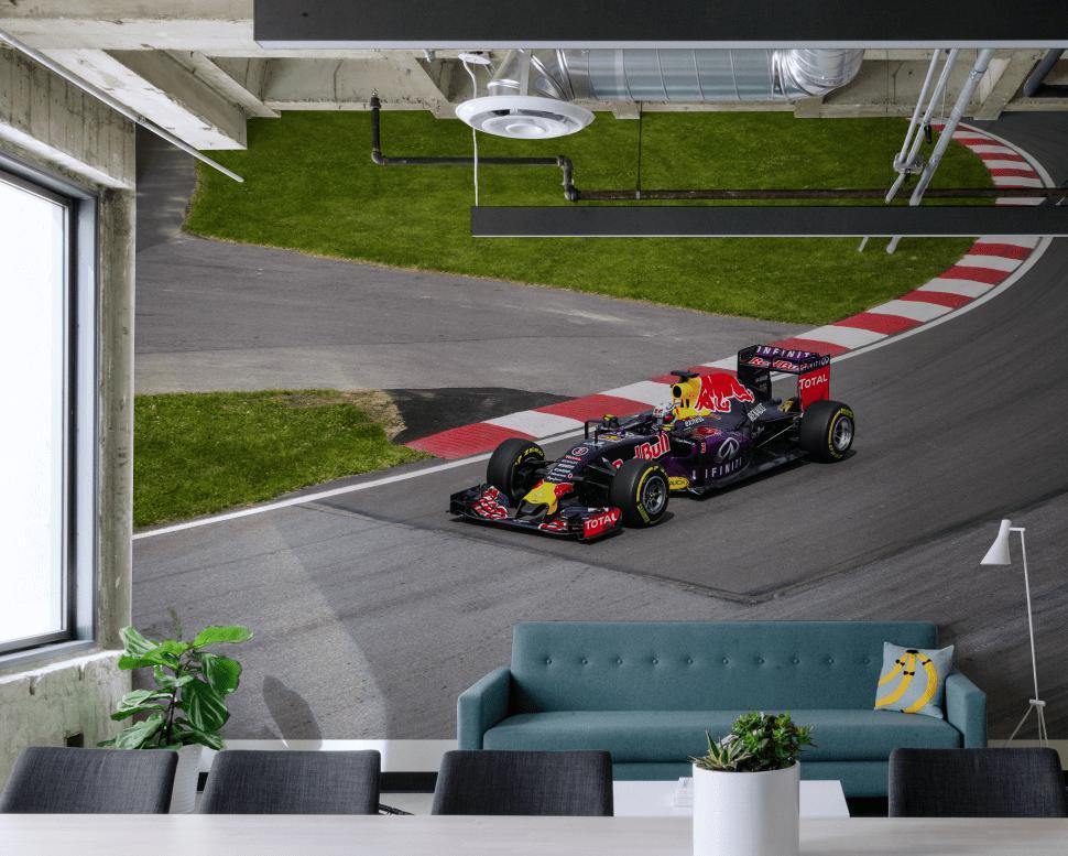 Formula 1 Race Car Wall Mural | Eazywallz