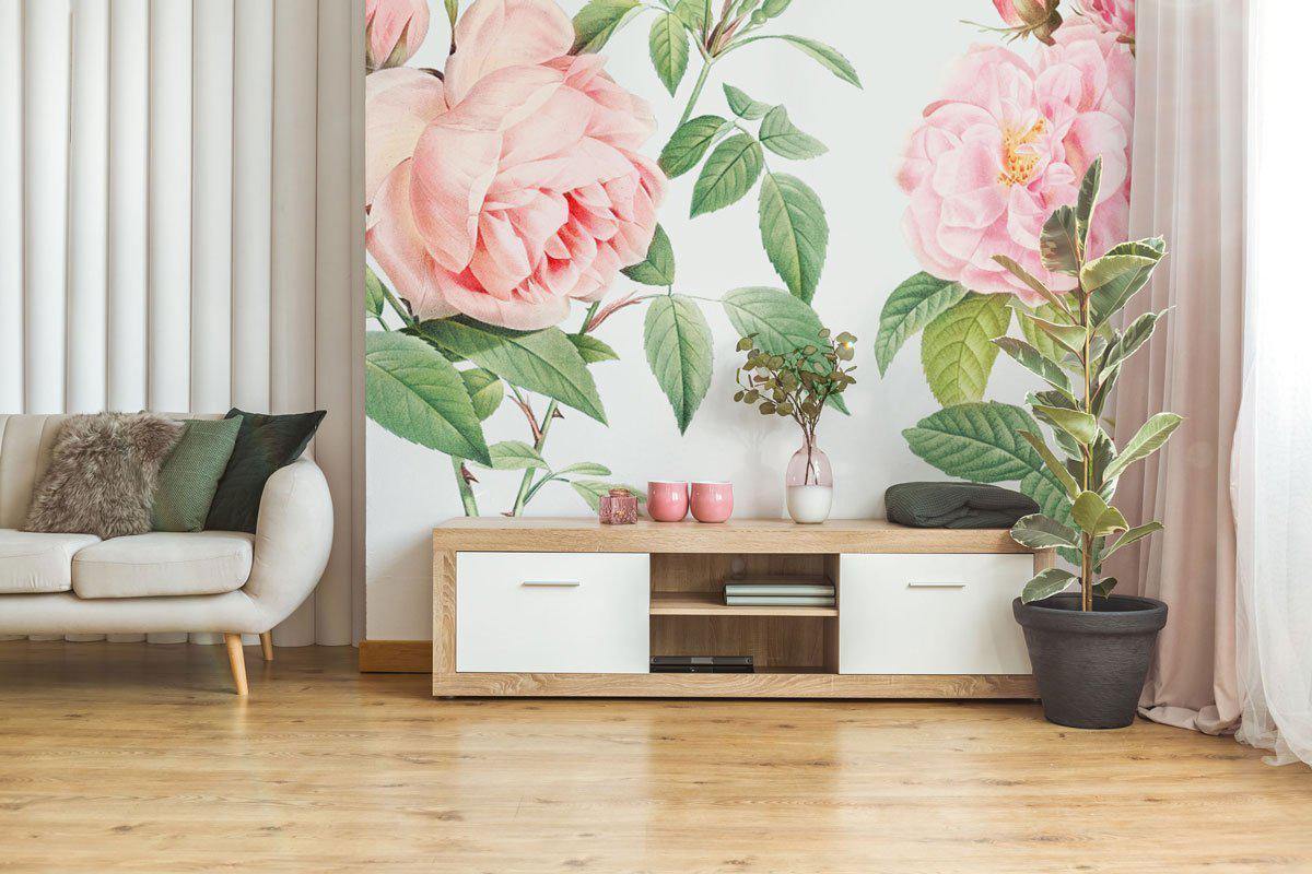 Fragrant Rosebush Wall Mural-Wall Mural-Eazywallz
