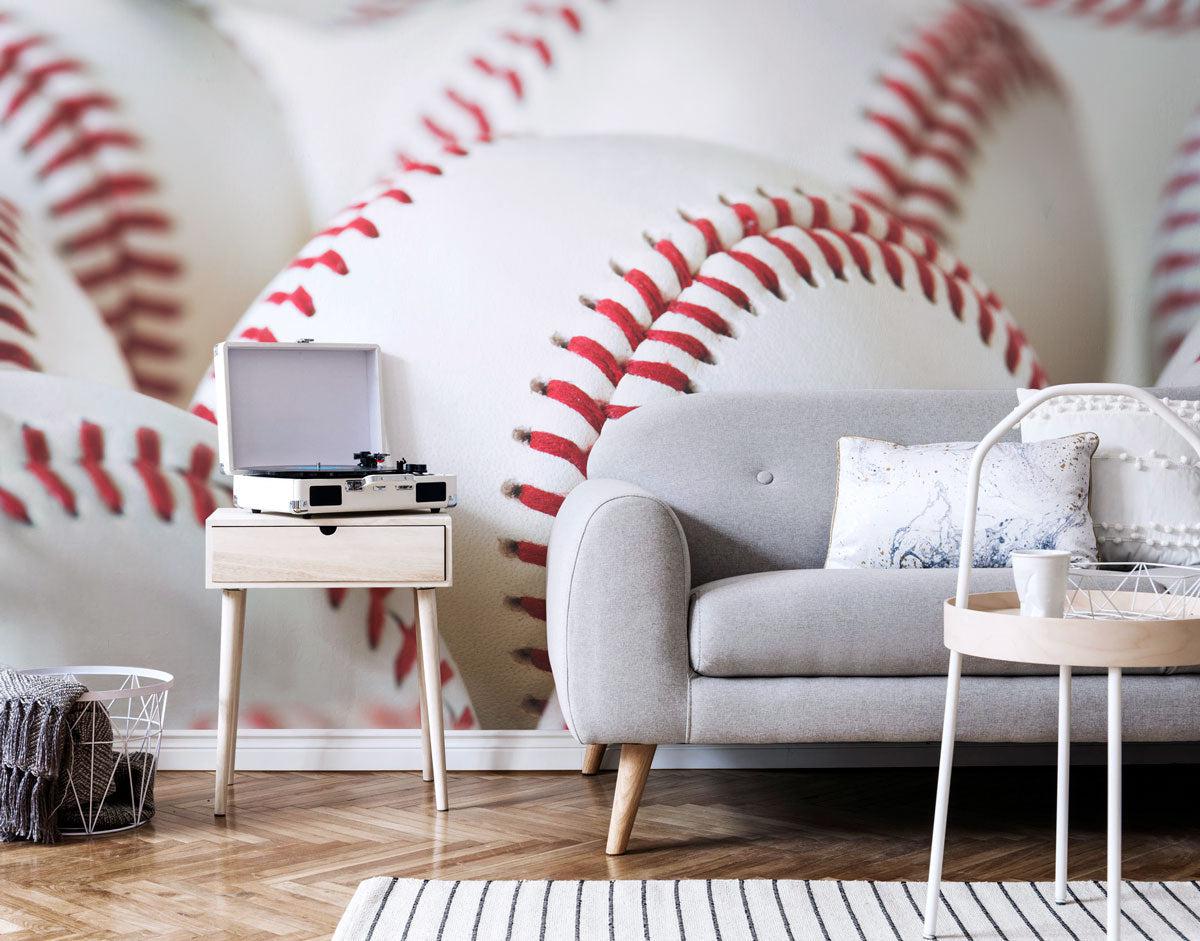 Fresh Baseballs Wall Mural-Wall Mural-Eazywallz