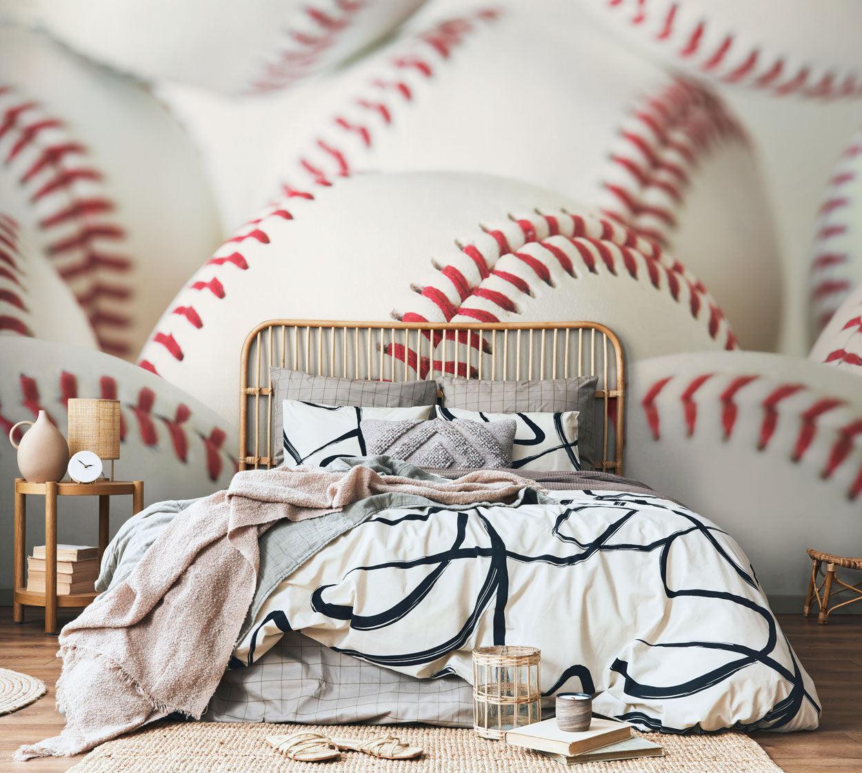 Fresh Baseballs Wall Mural-Wall Mural-Eazywallz