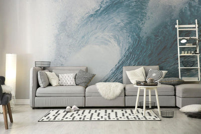 Fresh Blue Wave Wall Mural-Wall Mural-Eazywallz