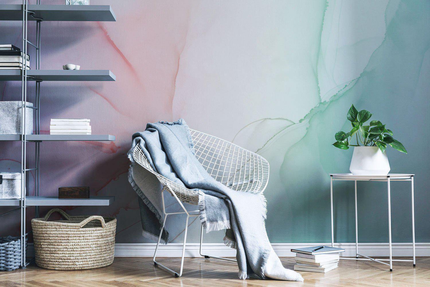 Frozen Pink Ink Utopia Wall Mural-Wall Mural-Eazywallz