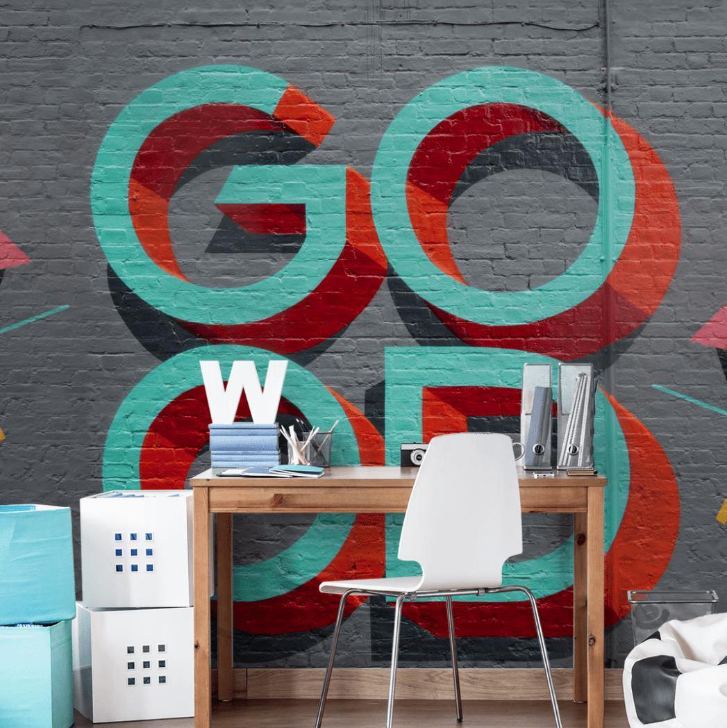 G.O.O.D Street Art Wall Mural-Wall Mural-Eazywallz