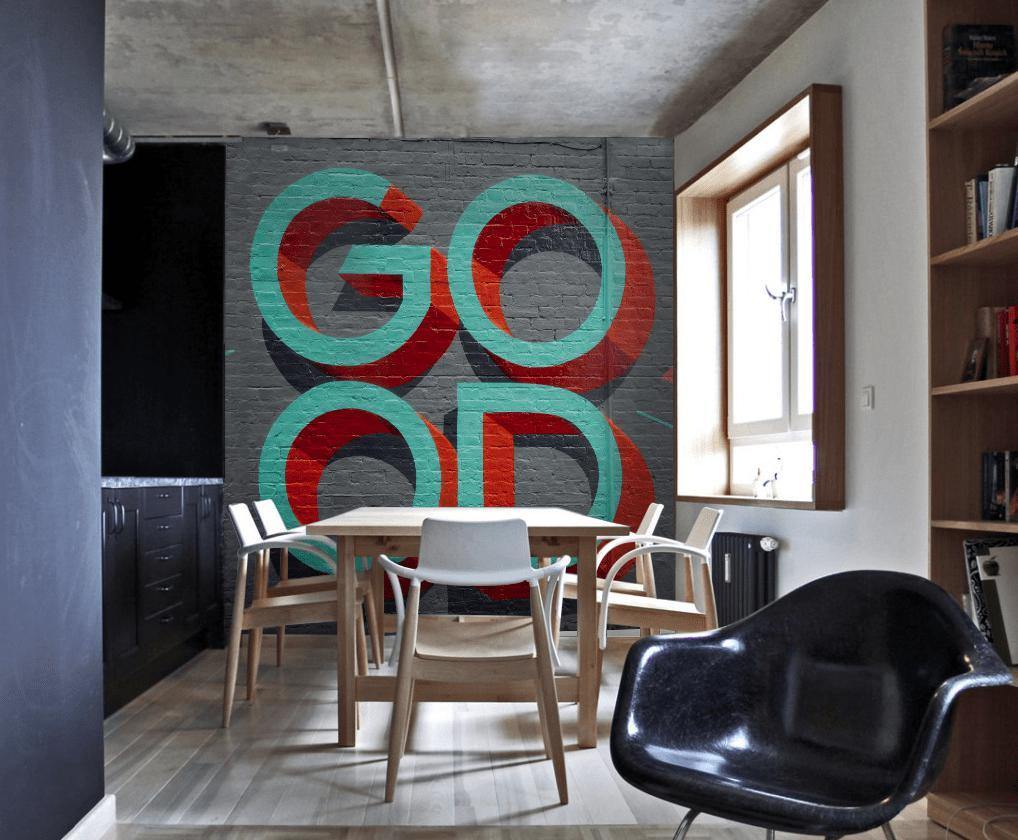 G.O.O.D Street Art Wall Mural-Wall Mural-Eazywallz