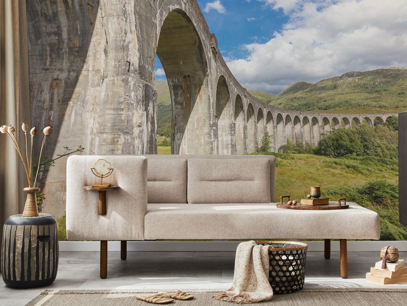 Glenfinnan Arched Pillars Wall Mural-Wall Mural-Eazywallz
