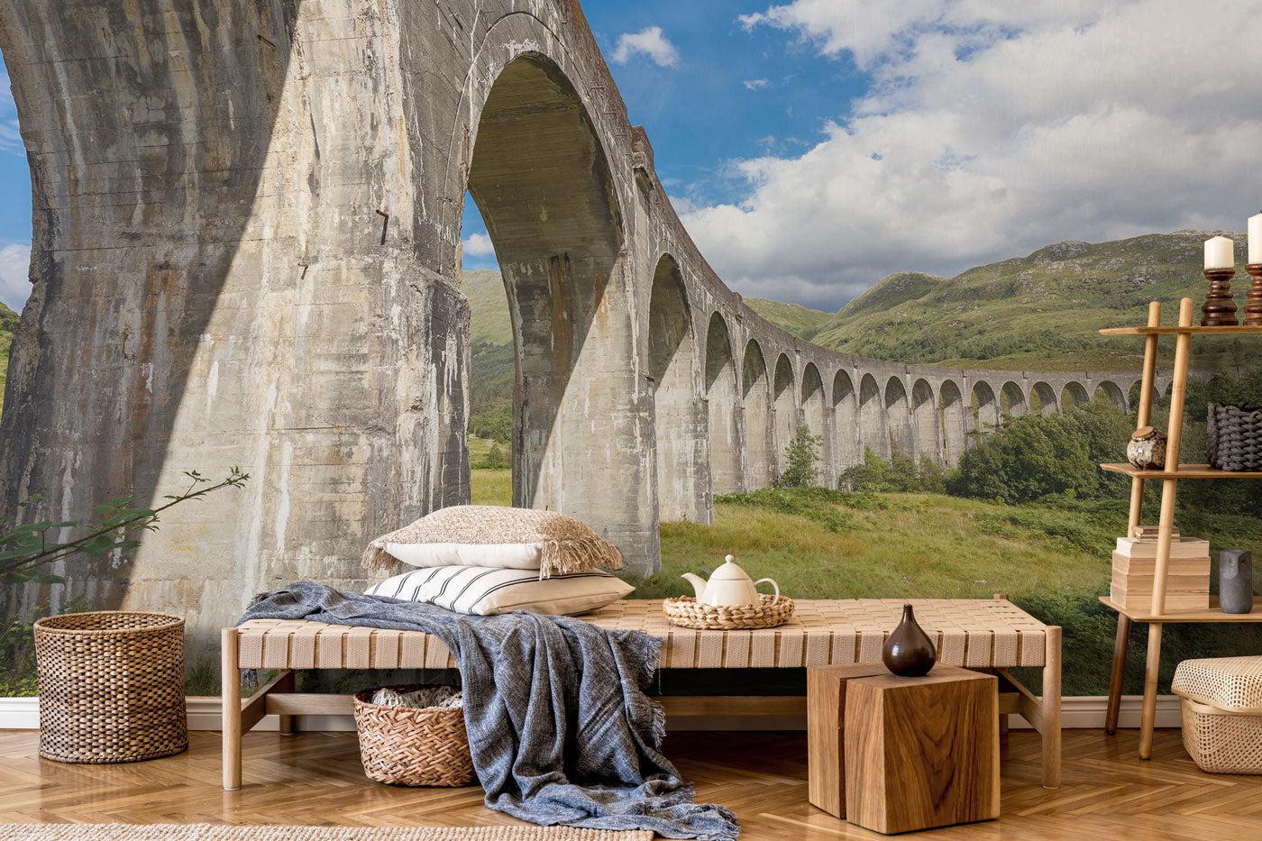Glenfinnan Arched Pillars Wall Mural-Wall Mural-Eazywallz