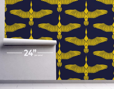 Golden Geese Wallpaper #490-Repeat Pattern Wallpaper-Eazywallz