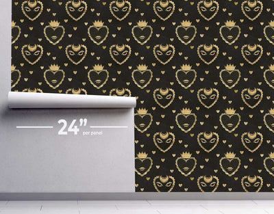 Golden Hearts Wallpaper #453-Repeat Pattern Wallpaper-Eazywallz