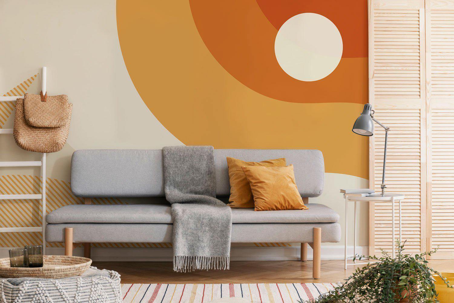 Grand Abstract Desert Sun Wall Mural-Wall Mural-Eazywallz