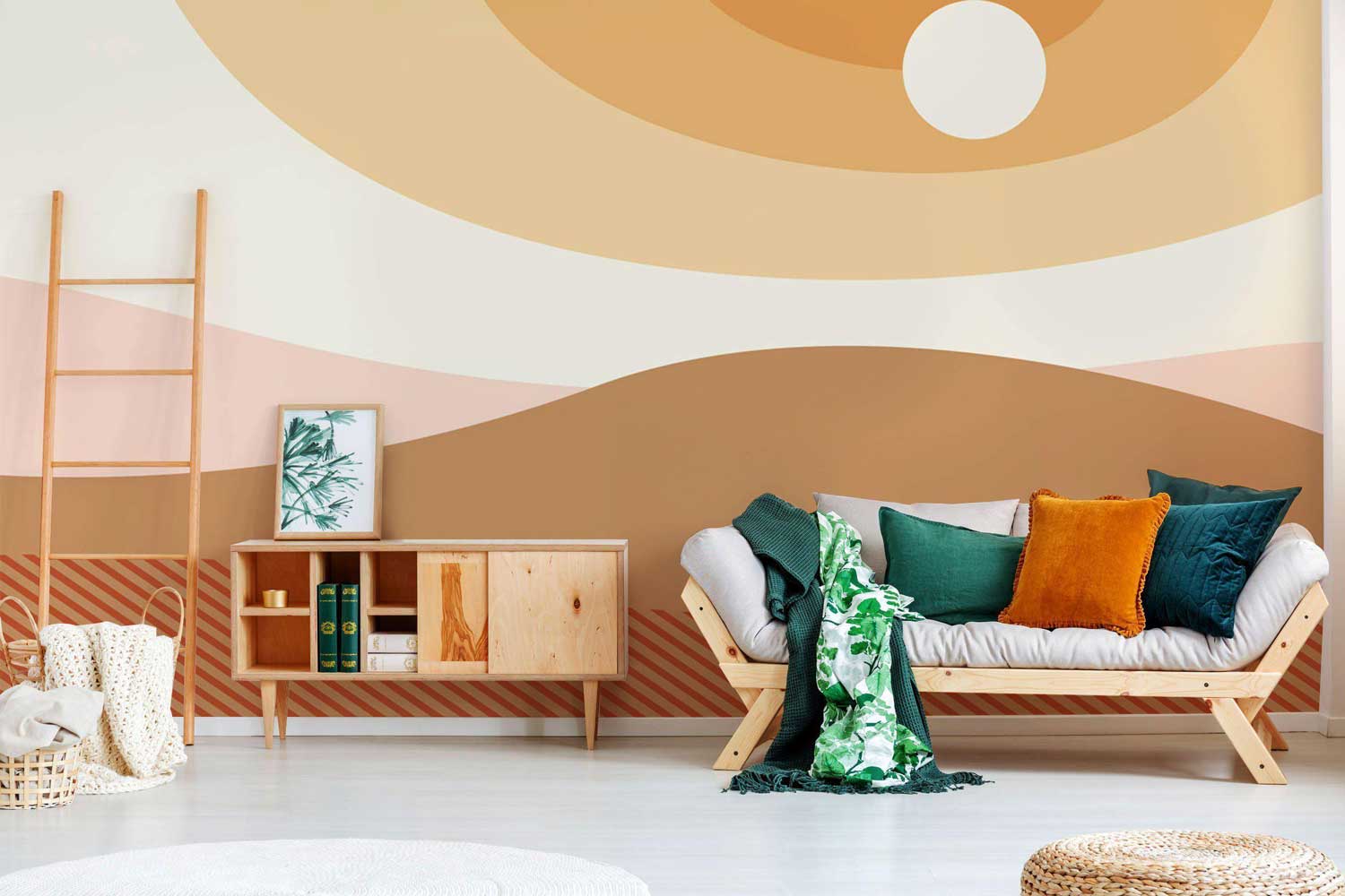 Grand Abstract Mountain Range Mural-Wall Mural-Eazywallz