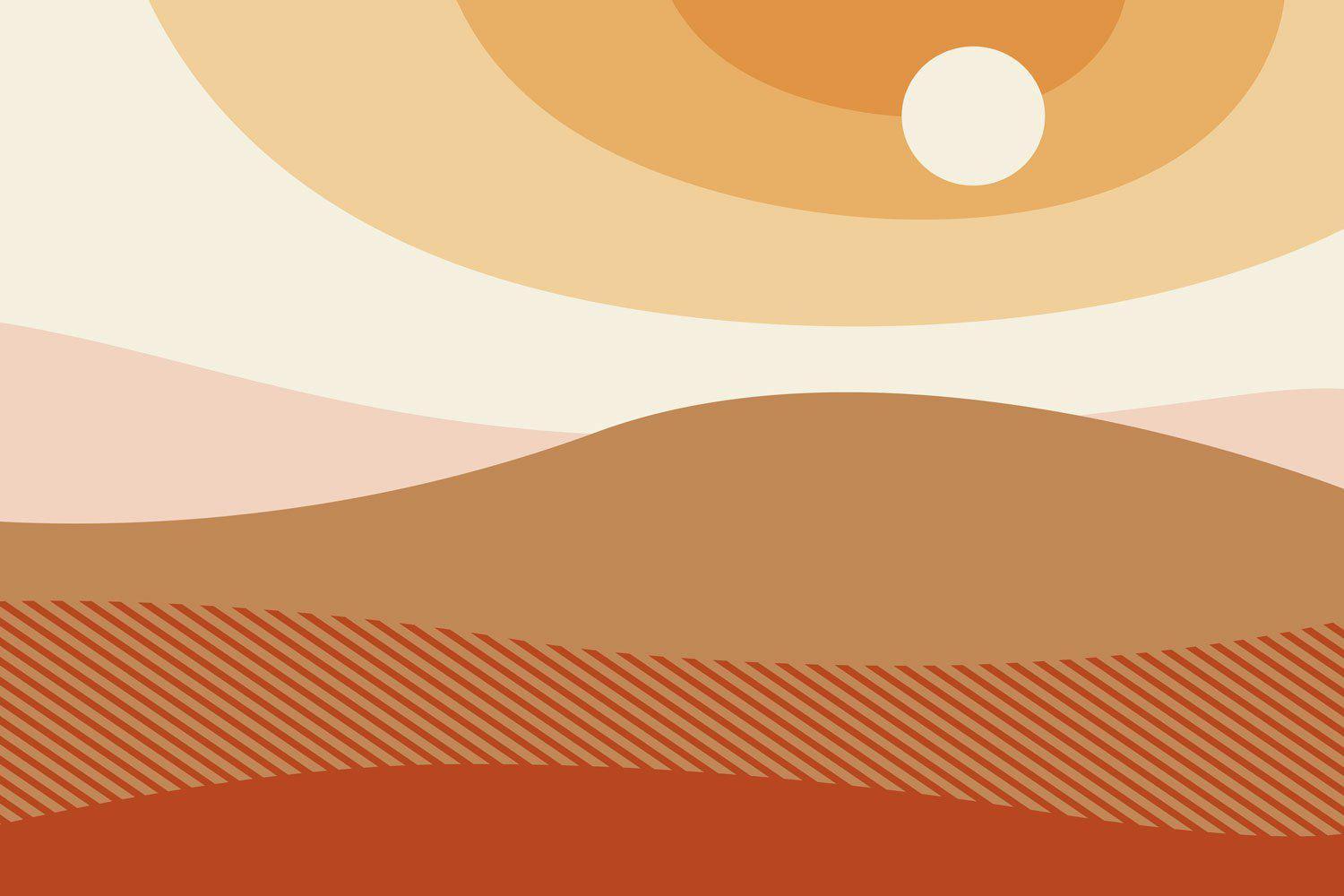 Grand Abstract Mountain Range Mural-Wall Mural-Eazywallz