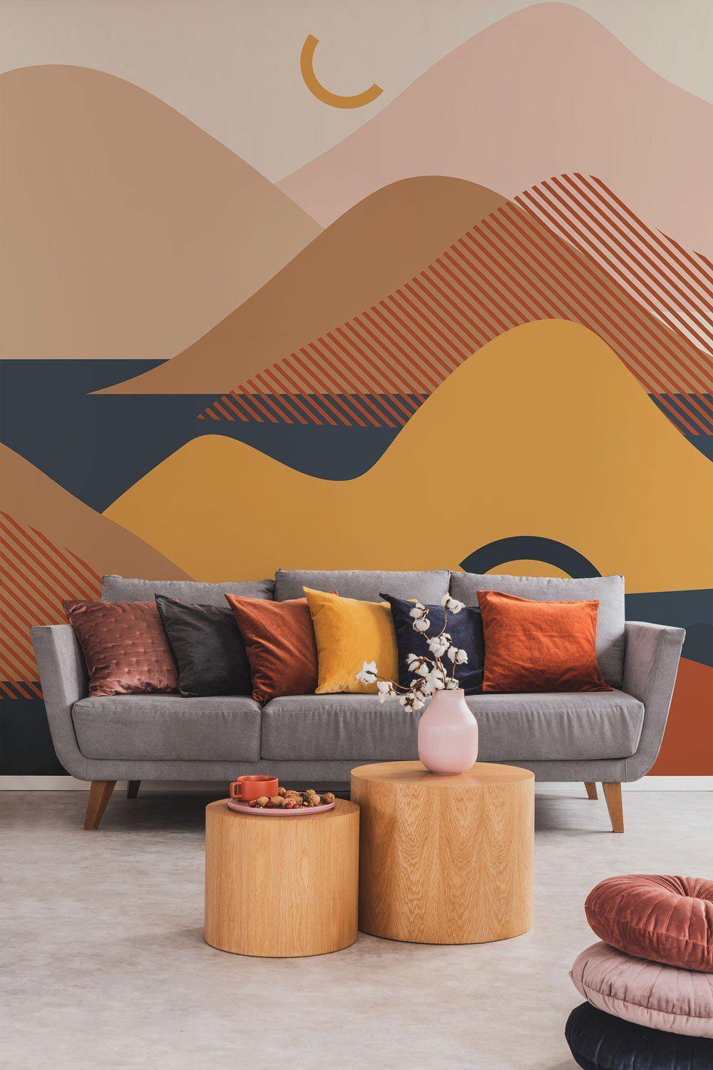 Grand Abstract Ocean Landscape Mural Wallpaper-Wall Mural-Eazywallz