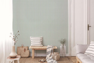 Green Knit Stripes Wallpaper #509-Repeat Pattern Wallpaper-Eazywallz