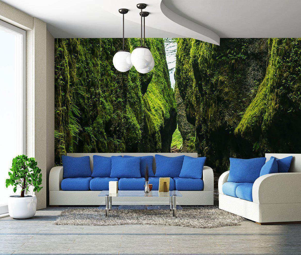 グリーンルーム ブレイクウォール Green River Ravine Wall Mural | Eazywallz