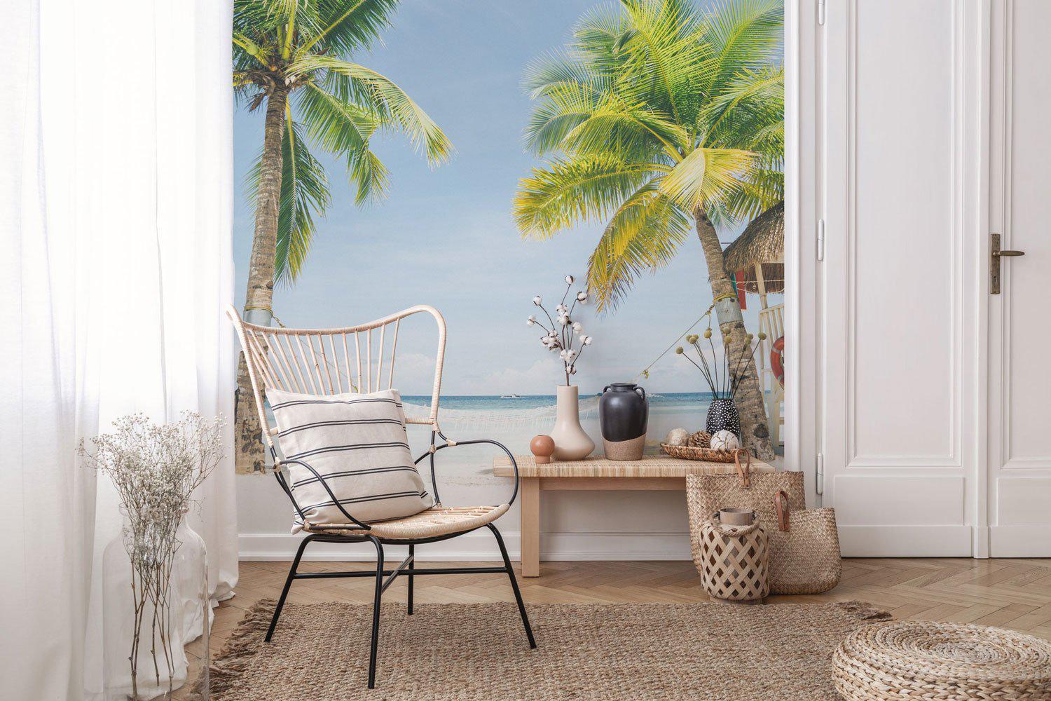 Hammock in Paradise Wall Mural-Wall Mural-Eazywallz