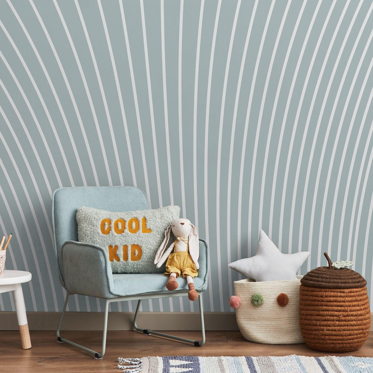 Hand Drawn Sunrise Lines Wall Mural-Wall Mural-Eazywallz