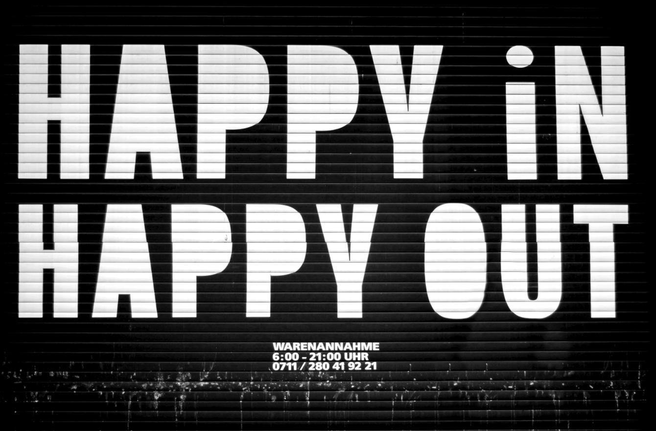 Happy in, Happy out Wall Mural-Wall Mural-Eazywallz