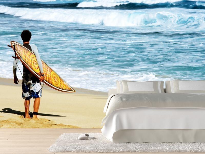 Hawaiian surf Wall Mural-Wall Mural-Eazywallz