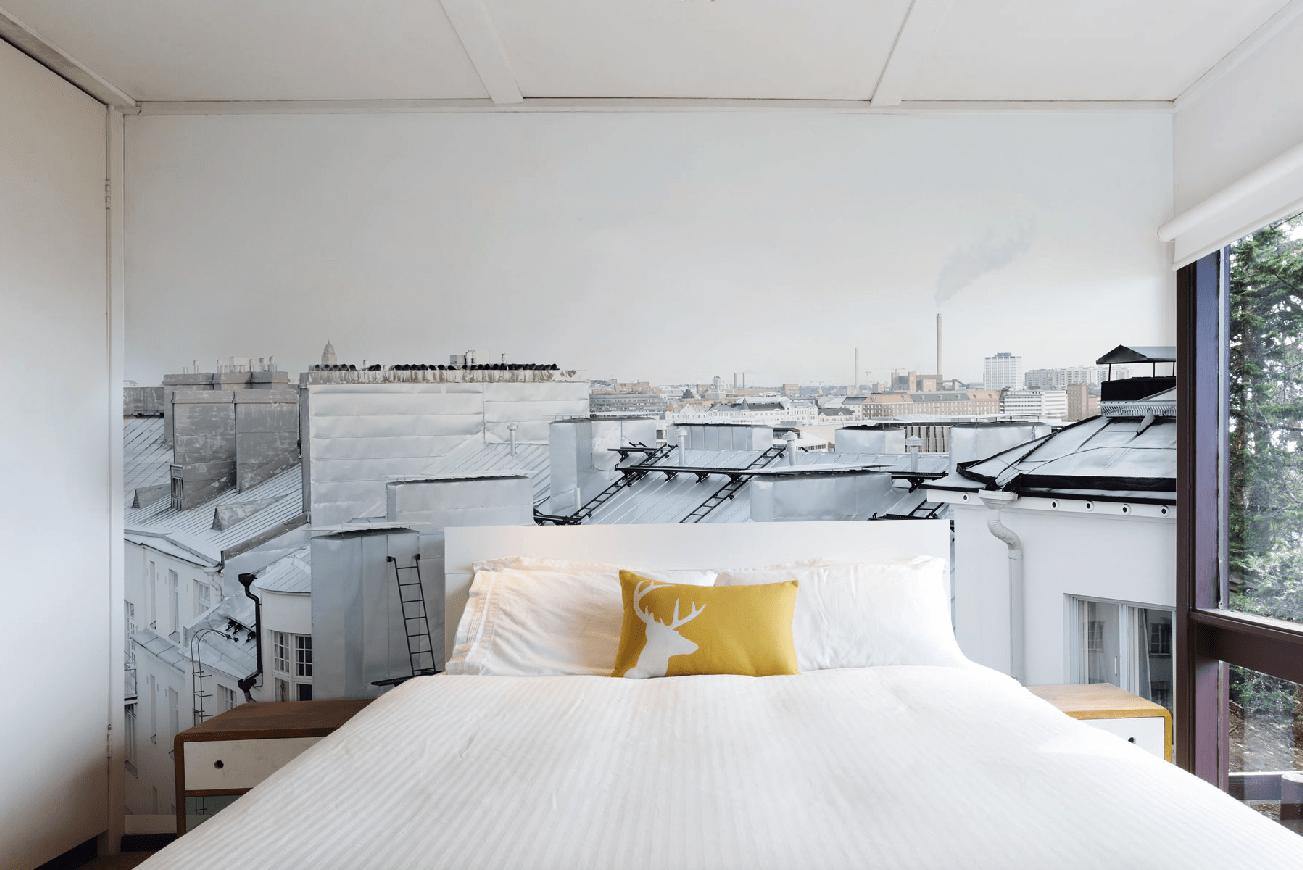 Helsinki Rooftops Wall Mural-Wall Mural-Eazywallz