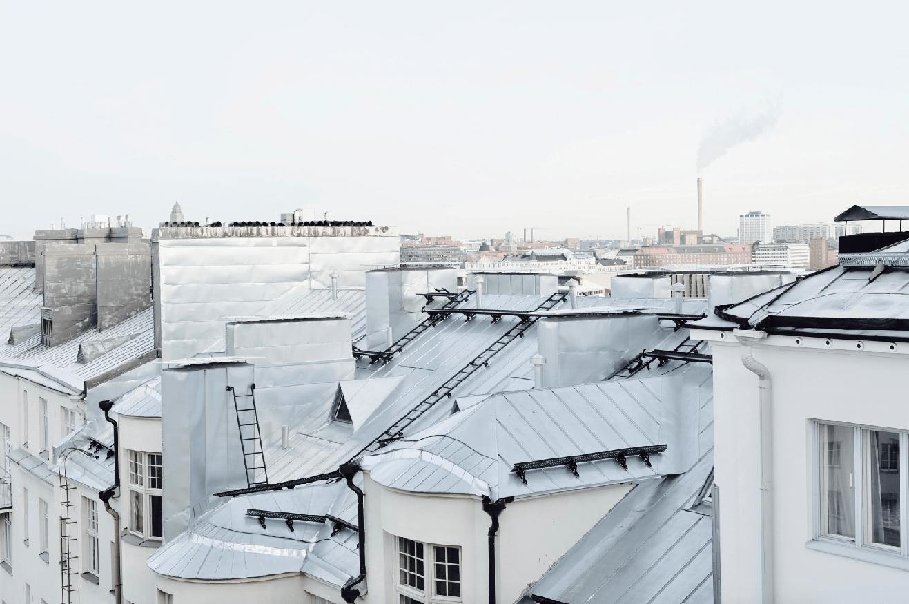 Helsinki Rooftops Wall Mural-Wall Mural-Eazywallz