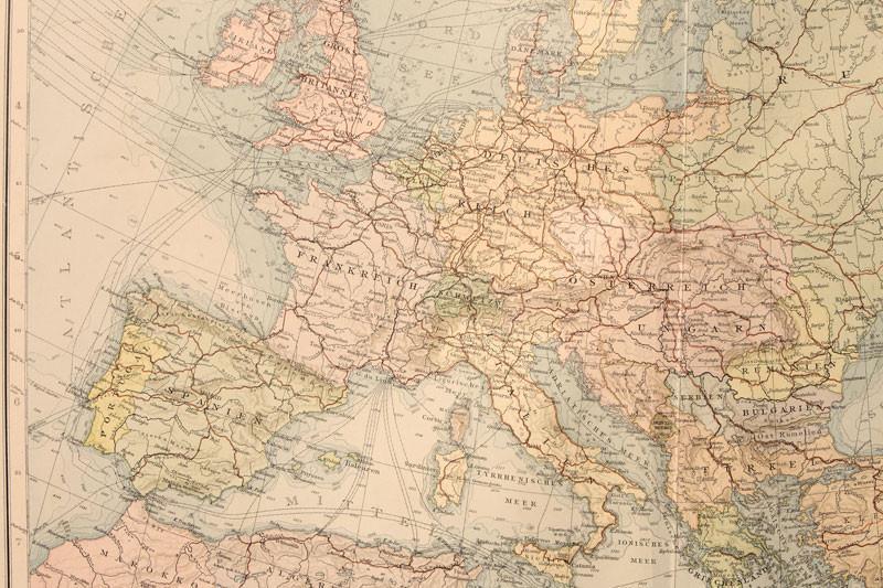 Historical Map of Europe Wall Mural-Wall Mural-Eazywallz