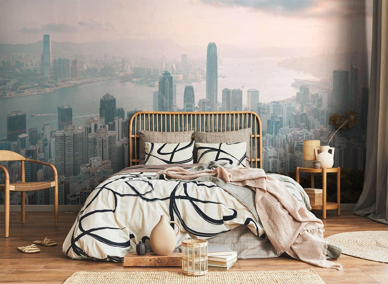 Hong Kong Island Wall Mural-Wall Mural-Eazywallz