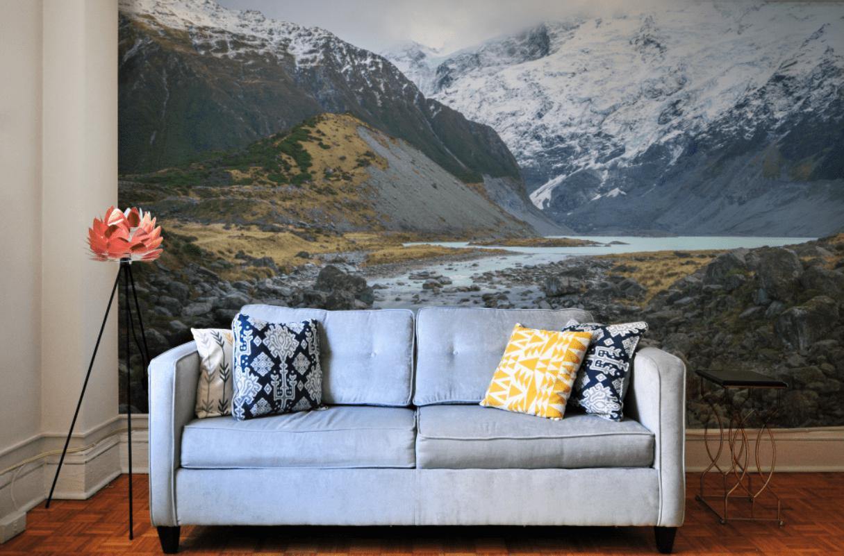 Hooker Lake, New Zealand Wall Mural-Wall Mural-Eazywallz
