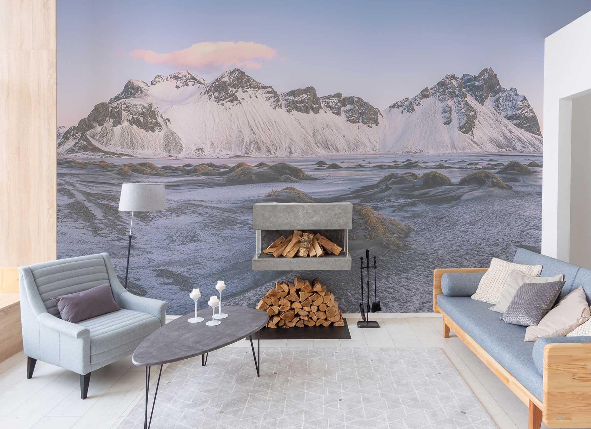 Icelandic Mountain Range Wall Mural-Wall Mural-Eazywallz