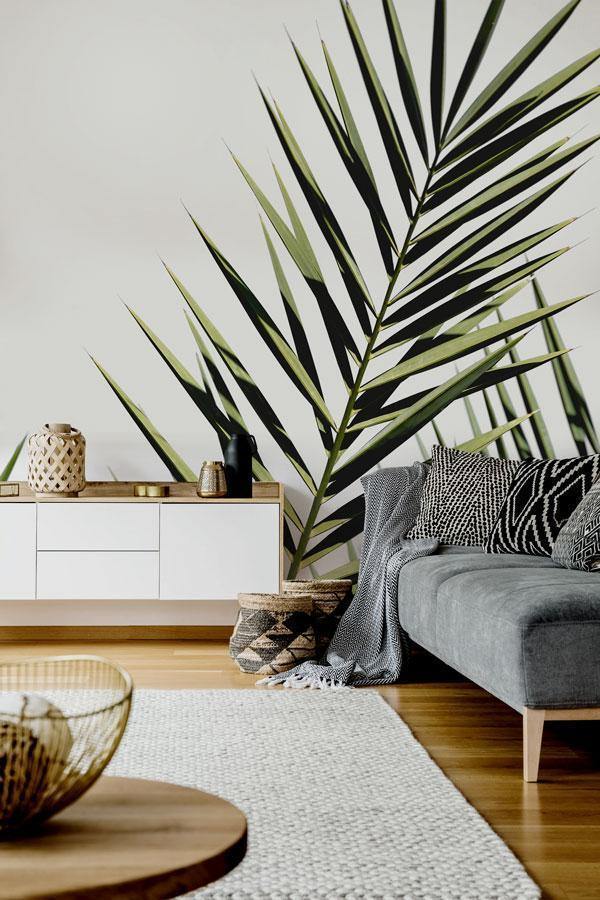 Isolated Palm Leaf Wall Mural-Wall Mural-Eazywallz