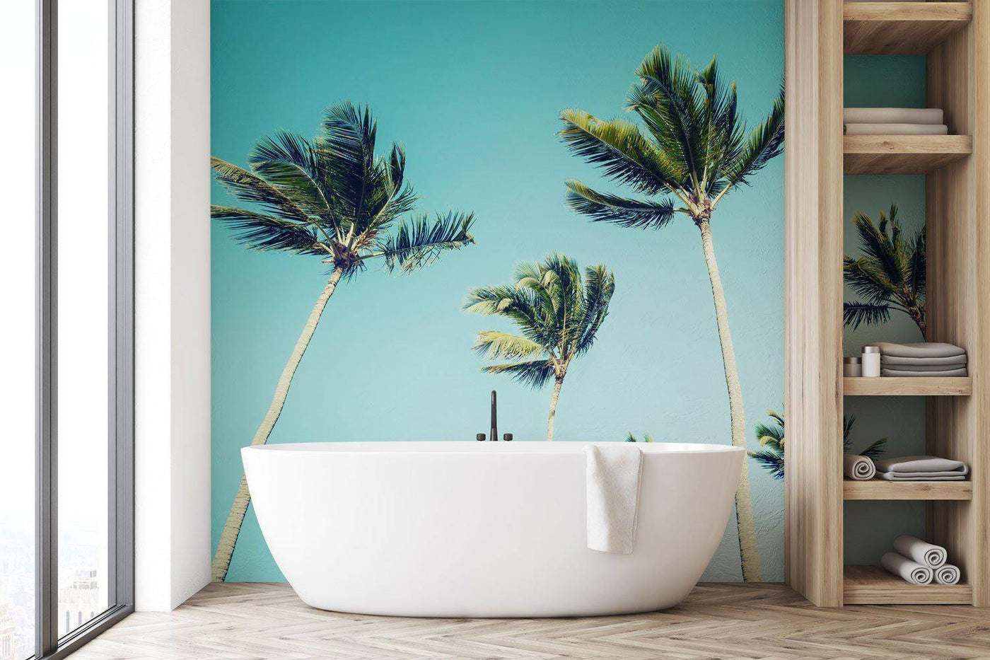 Isolated Palm Trees Wall Mural-Wall Mural-Eazywallz